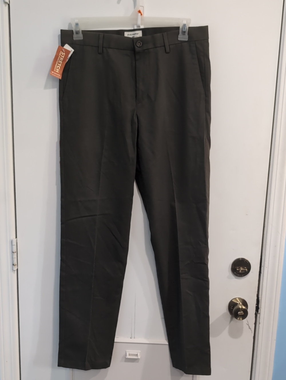 Dockers NEW Men's Green Slim Fit Performance Stretch Dress Pants 33x32